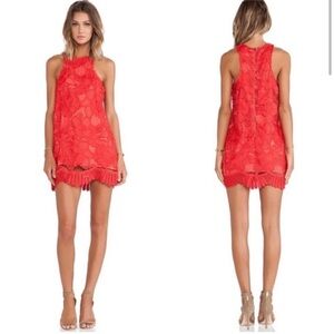 Revolve Lovers + Friends Caspian Dress in Red